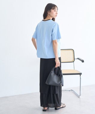 earth music&ecology プリーツレイヤードライクスカート Black