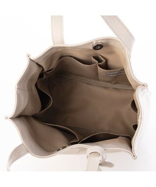 UNBILLION カシュカシュ cachecache / ソフトエナメルスクエア手提げトートS アイボリー