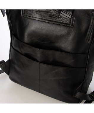 UNBILLION ピークスピーク PEAKS PEAK / 牛革レザーメッシュA4リュック ブラック