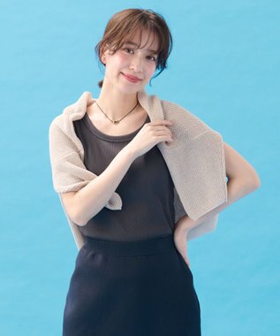 ANY L 【新色追加】ラウンドタンクトップ チャコール