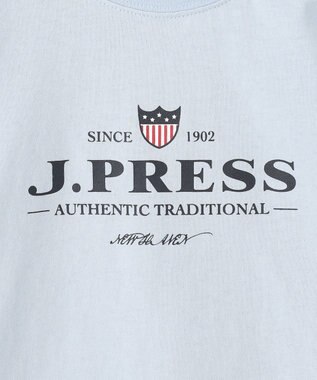 J.PRESS KIDS 【110-130cm】USAハウスロゴ ロングTシャツ サックスブルー系