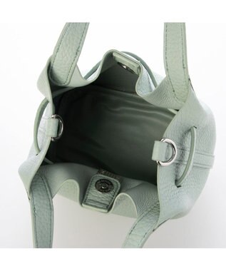 UNBILLION カシュカシュ cachechche / ヒネリ金具ベルトシボミニバッグ グリーン