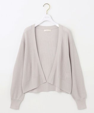 ANY SIS S 【洗える】ショートレングストッパー カーディガン アイスグレー