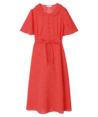 earth music&ecology ちょっとレトロなワンピース Red