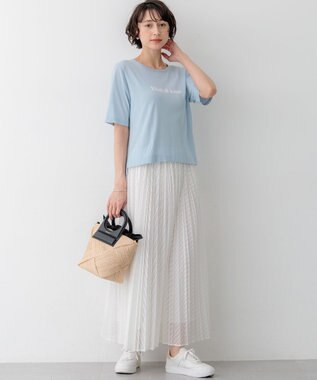 23区 【先行予約】レース プリーツスカート オフ系