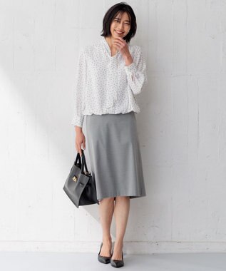 23区 L 【セットアップ対応】モクロディ スカート グレー系