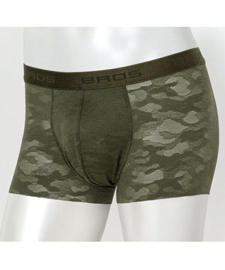 WACOAL MEN ボクサーパンツ 「レースボクサー」 通気性 フロント快適グラマラス 前閉じ GT3340 /ブロス バイ ワコールメン オリーブ