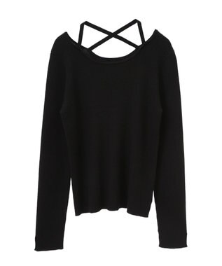 earth music&ecology ホルターネックプルオーバー Black