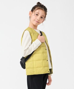 UNFILO 【120-150cm】TAION Vネック ダウンベスト(UNISEX) レモン