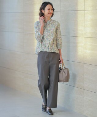 J.PRESS LADIES L 【WEB限定カラーあり】TC ライトタンブラー ベイカー パンツ スレート系