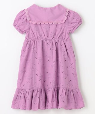 ANY KIDS エンブロイダリー レース ワンピース ラベンダー