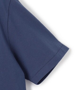 J.PRESS MEN 【UNISEX】ファブリックワッペン バックブルTシャツ ダルブルー系