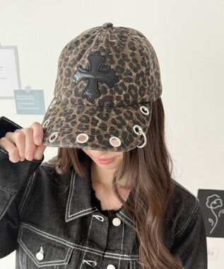 WEGO PUクロスハトメキャップ 柄1