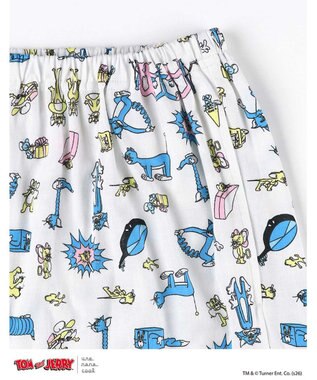 une nana cool トムとジェリー × une nana cool【綿100%】長袖開襟パジャマ アイボリー