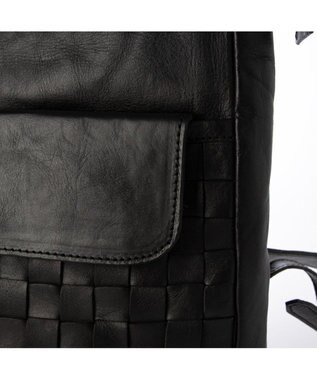 UNBILLION ピークスピーク PEAKS PEAK / 牛革レザーメッシュA4リュック ブラック