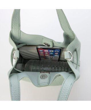 UNBILLION カシュカシュ cachechche / ヒネリ金具ベルトシボミニバッグ グリーン