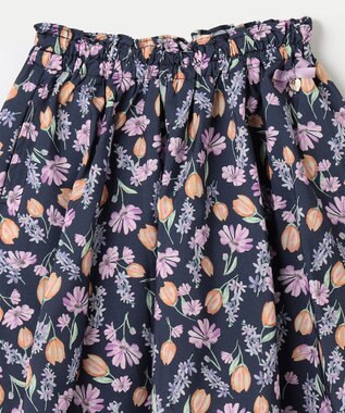 ANY KIDS 花柄 スカパン ネイビー系花柄