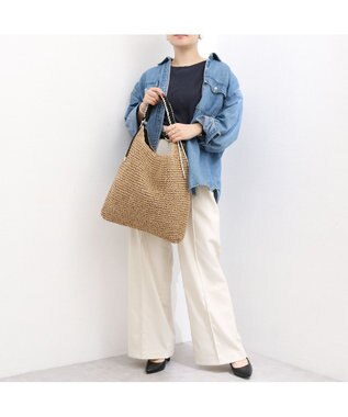 UNBILLION カシュカシュ cachecache / パラコードハンドルクロッシェトート カゴバッグ