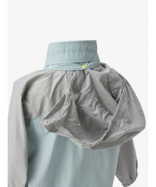 HELLY HANSEN 【キッズ・はっ水・高視認・クイックフリー・記名ラベル付・フード取り外し可】キッズ ヴォーゲンジャケット ミスティグレー