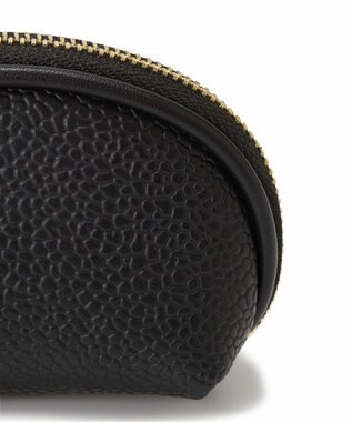 TOPKAPI 【Breath TOPKAPI】【TOPKAPI × 藤本美貴さんコラボ】スコッチグレイン ラウンド ミニポーチ キーケース/撥水 ブラック