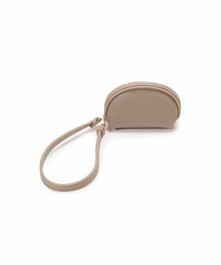 TOPKAPI 【Breath TOPKAPI】【TOPKAPI × 藤本美貴さんコラボ】スコッチグレイン ラウンド ミニポーチ キーケース/撥水 ミルクティ