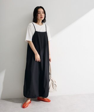Green Parks 撥水加工キャミワンピース Black