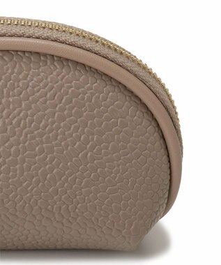 TOPKAPI 【Breath TOPKAPI】【TOPKAPI × 藤本美貴さんコラボ】スコッチグレイン ラウンド ミニポーチ キーケース/撥水 ミルクティ