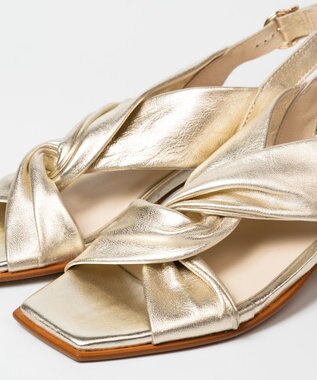 BONTRE 【BONTRE/ボントレ】ツイストヒールサンダル ゴールド