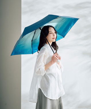 MOONBAT ハニカム断熱パラソル グラデーション 折りたたみ傘 晴雨兼用 日傘 一級遮光 UV