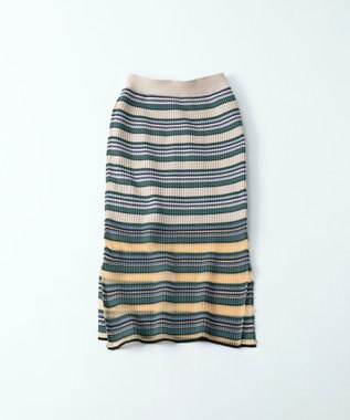 TRICOTE BORDER SKIRT／ボーダースカート 82BEIGE
