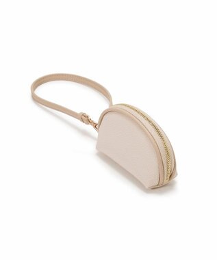 TOPKAPI 【Breath TOPKAPI】【TOPKAPI × 藤本美貴さんコラボ】スコッチグレイン ラウンド ミニポーチ キーケース/撥水 クリーム