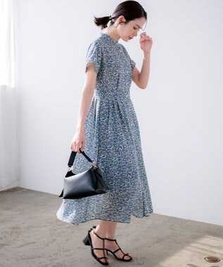 組曲 ナローベルト リボンサンダル ブラック系