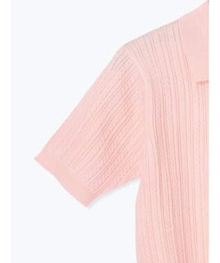 Te chichi ミニケーブルポロニット ピンク