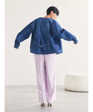 AMERICAN HOLIC ノーカラーデニムＧジャン Indigo