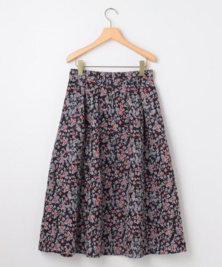 組曲 S 【加藤ローサさん着用】フラワージャカード スカート ネイビー系5