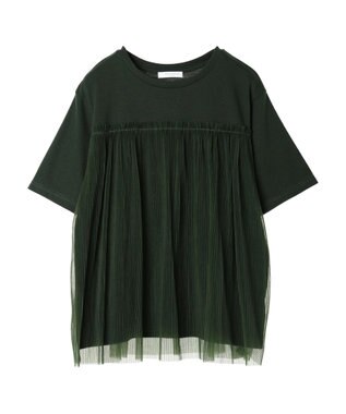 Green Parks プリーツチュールドッキングプルオーバー Green