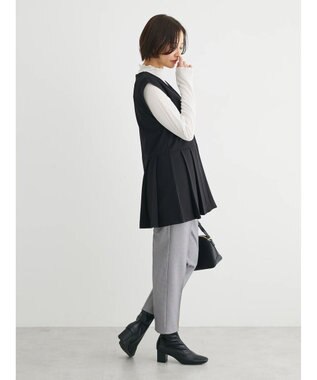 Green Parks ・Ｐｅｔｉｔ　Ｆｌｅｕｒ　サイドプリーツベスト Black