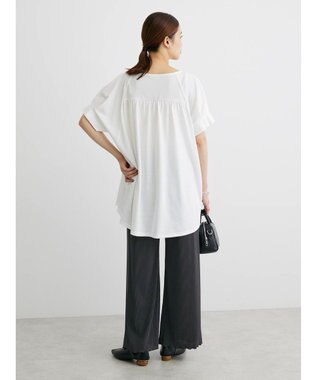 Green Parks プリーツ風カットパンツ Charcoal Gray