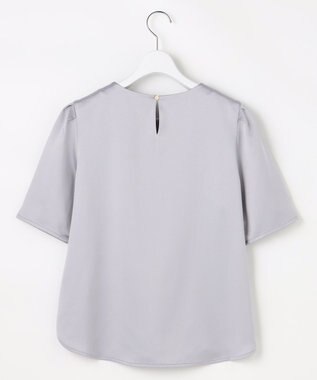 ANY SIS 【2WAY】サテン ブラウス ライトグレー