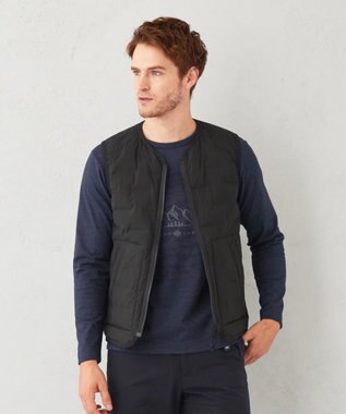 JOSEPH ABBOUD MOUNTAIN 【UNISEX】リバーシブルストレッチ ダウンベスト ネイビー系