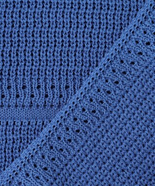 組曲 L 【先行予約】ボーダーレース ニット ブルー系