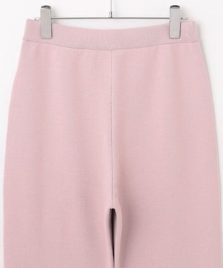 #Newans 【洗える】セミフレアニットパンツ ピンク