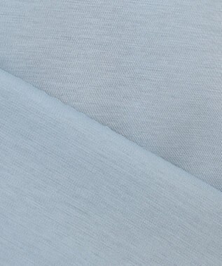 組曲 L 【WEB限定】シルケットポンチフレンチスリーブ カットソー サックスブルー系