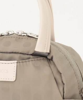 Y'SACCS はっ水ドットジャカード　ショートハンドル付き　軽量2wayショルダー グレージュ