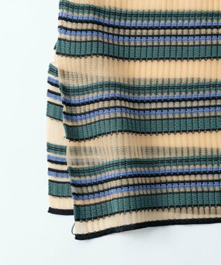 TRICOTE BORDER SKIRT／ボーダースカート 82BEIGE