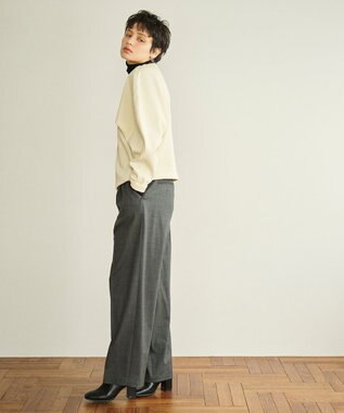 #Newans ラウンドスリーブカーディガン オフ