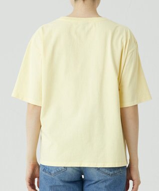 caqu caqu x GoodOn roundneck S/Stee  シンプルゆったりフィットの半袖Tシャツ R.yellow