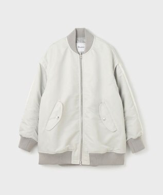 GRACE CONTINENTAL ミリタリー2wayジャケット ライトグレー