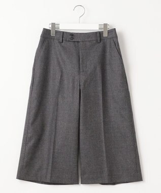 J.PRESS LADIES 【洗える】フラノハンドウォッシュ キュロット パンツ グレー系