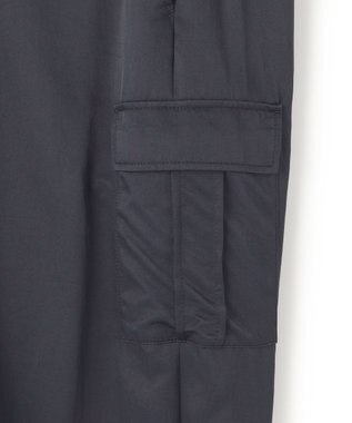 ICB 【接触冷感・UVカット・撥水・洗える】 ナイロンタスランツイル パラシュートカーゴパンツ ネイビー系